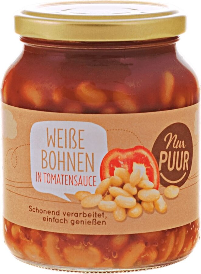 Weiße Bohnen in Tomatensauce