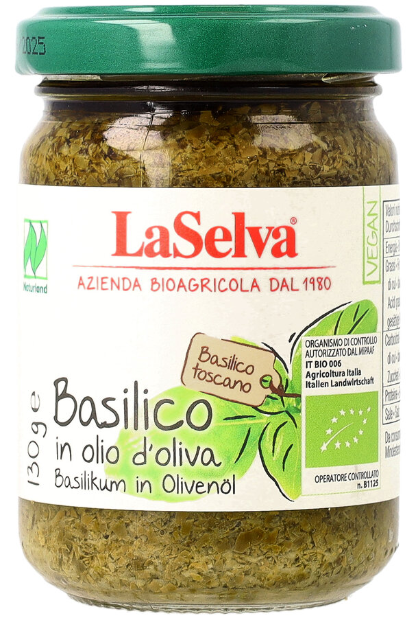 Basilikum in Olivenöl