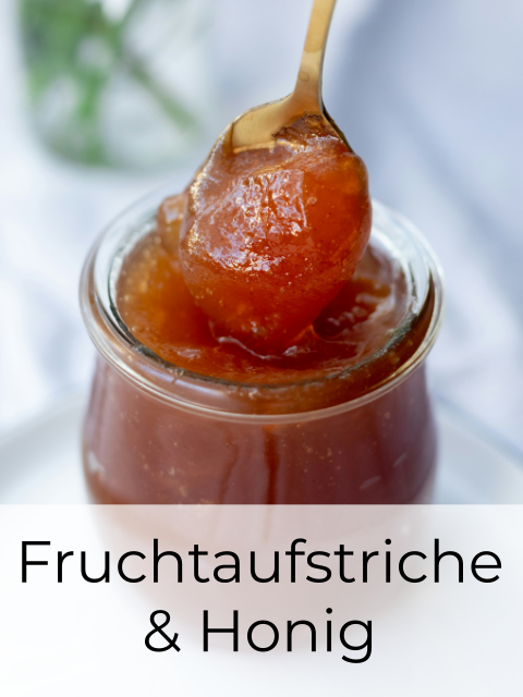 Fruchtaufstriche, Honig, Süßungsmittel, Backzutaten